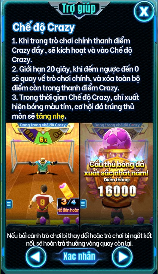 Chế Độ Crazy Trong KING OF FOOTBALL trên nhà cái 24N